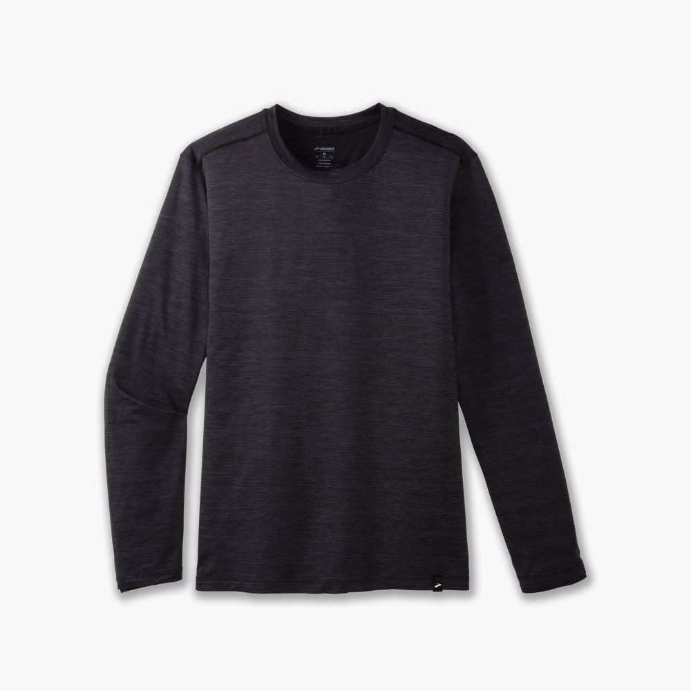 Brooks Luxe Long Sleeve Black | 64EXBIRZD