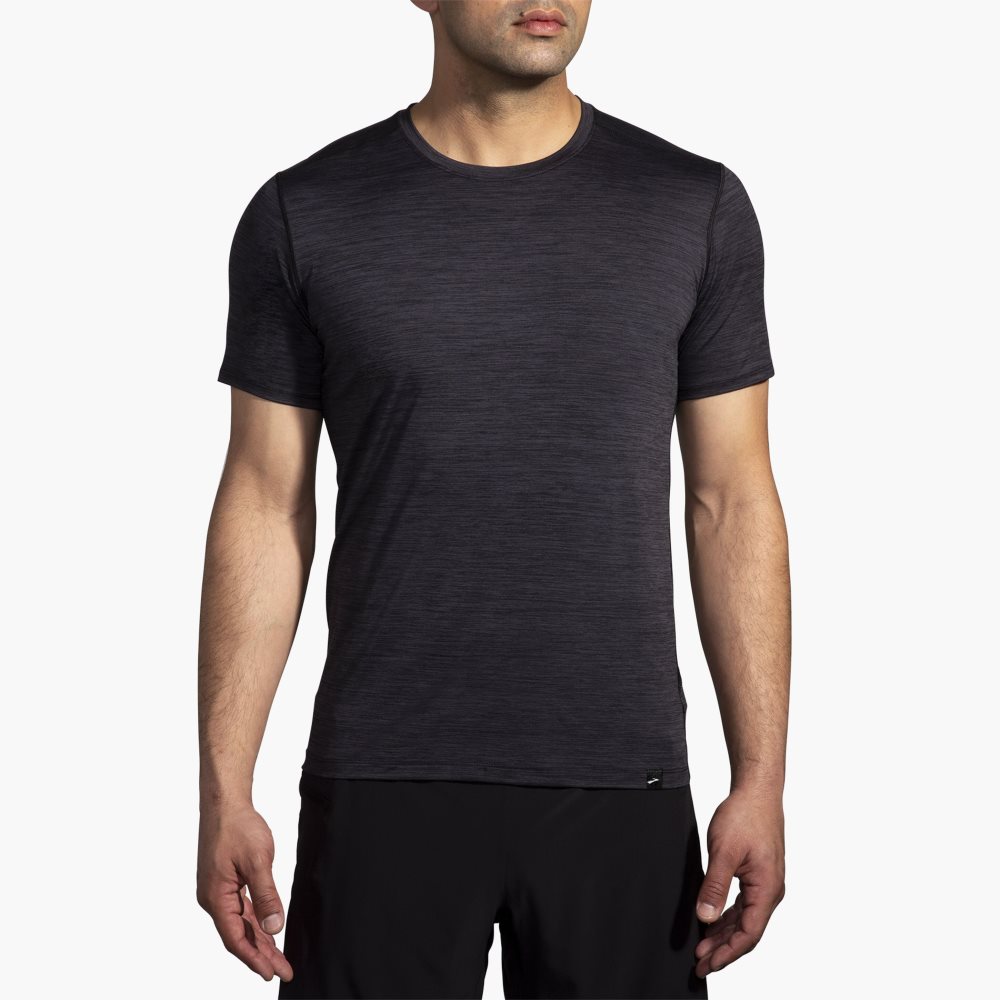 Brooks Luxe Short Sleeve Black | 37LIHOANJ