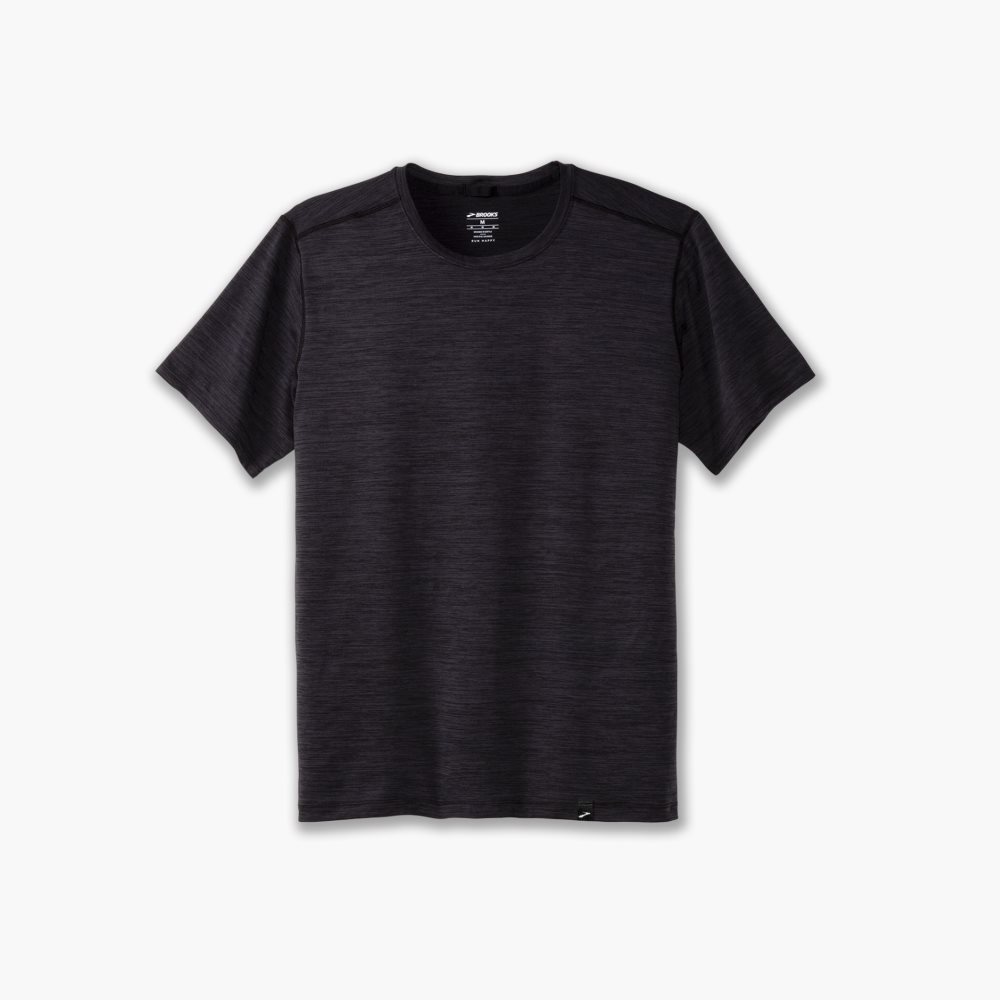 Brooks Luxe Short Sleeve Black | 37LIHOANJ