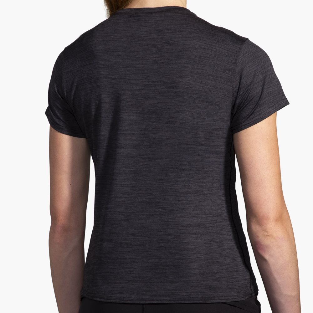 Brooks Luxe Short Sleeve Black | 71BIOCAQL