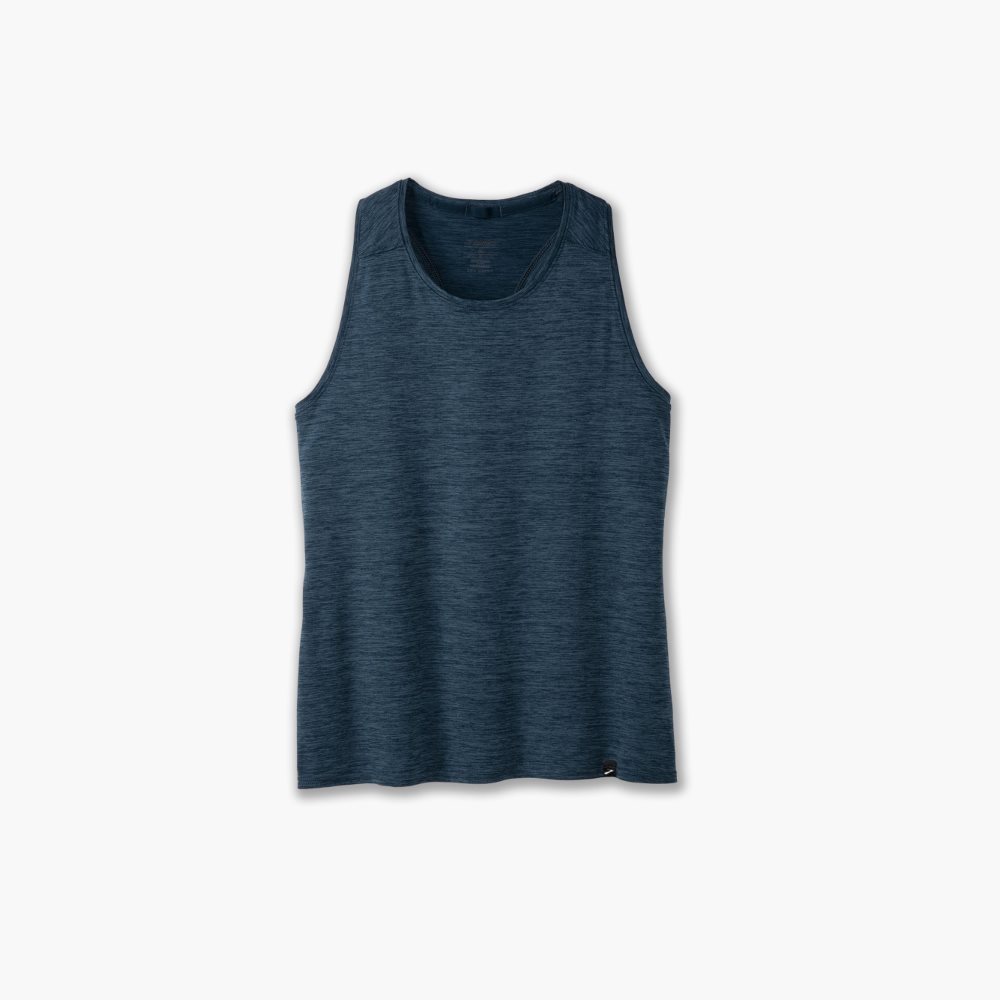 Brooks Luxe Tank Heather Ocean Drive | 40YTPASOH