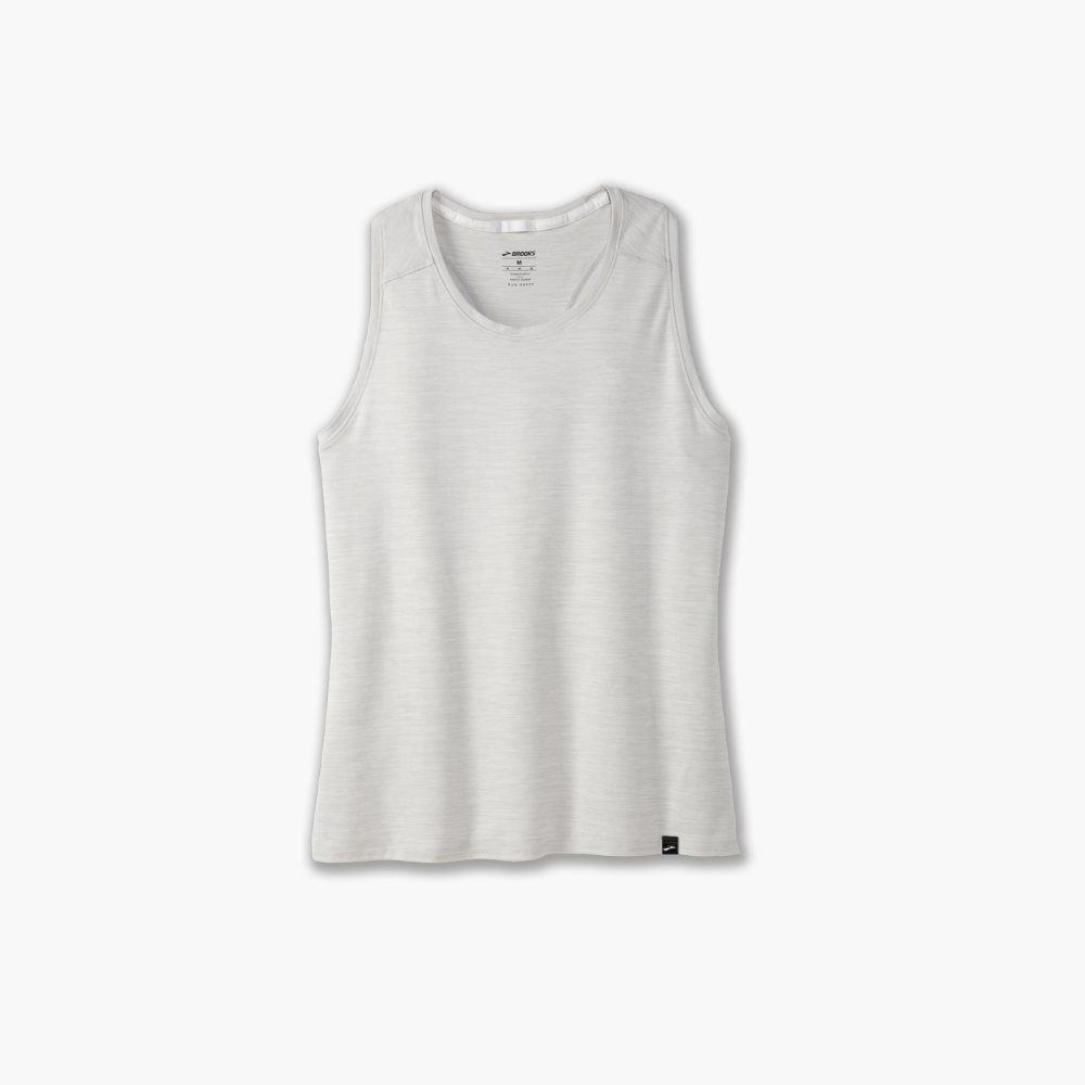 Brooks Luxe Tank Light Grey | 90DCJQLWN