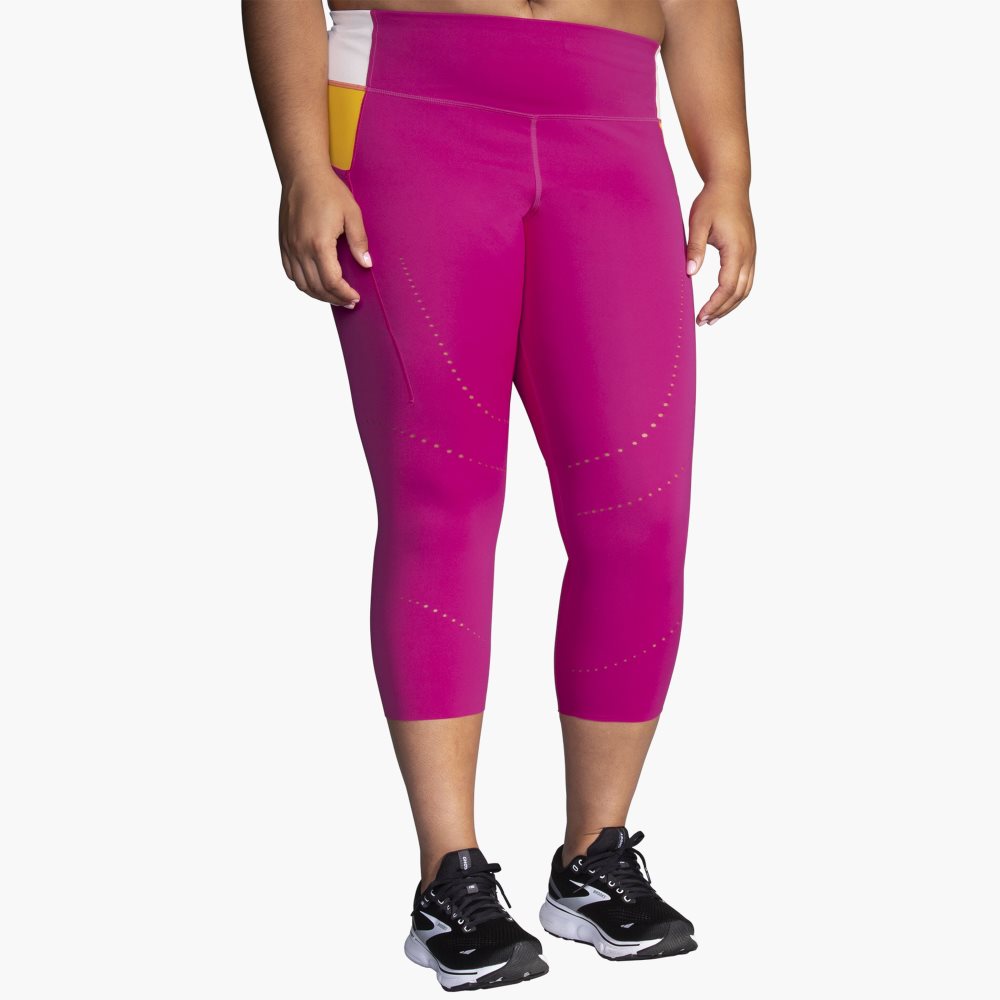 Brooks Method 3/4 Tight Purple / Brown | 92ATKRQJC