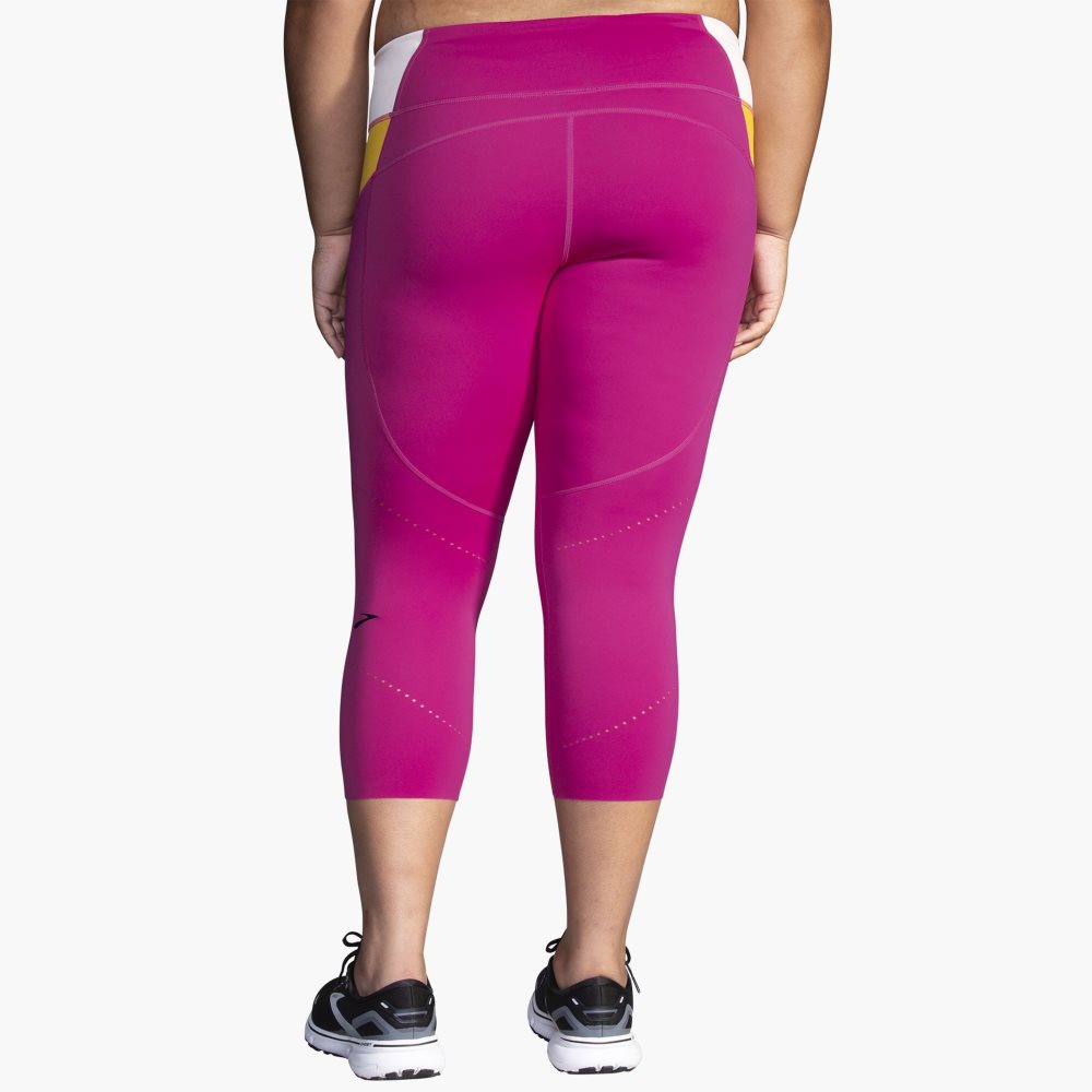 Brooks Method 3/4 Tight Purple / Brown | 92ATKRQJC