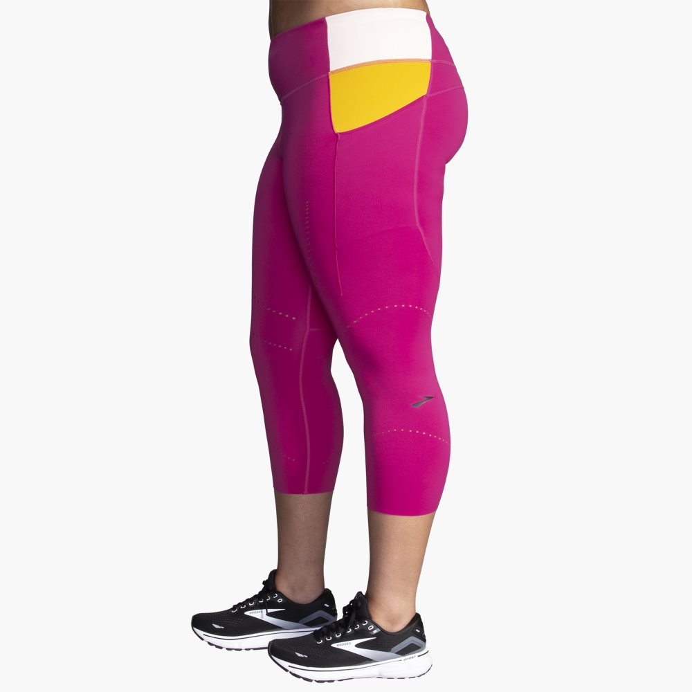 Brooks Method 3/4 Tight Purple / Brown | 92ATKRQJC