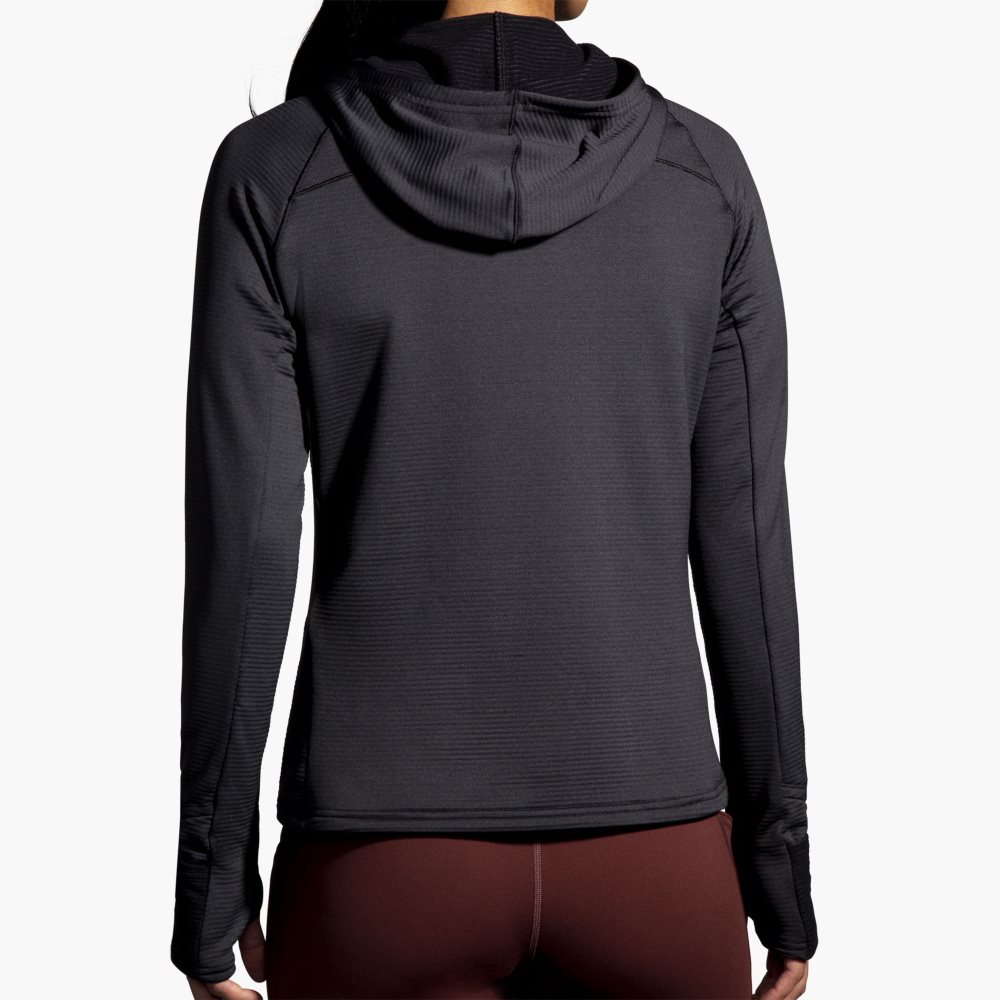 Brooks Notch Thermal Hoodie 2.0 Black | 78JNCRIVG