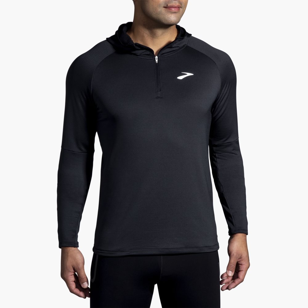 Brooks Notch Thermal Hoodie 2.0 Black | 81SRFBHGD