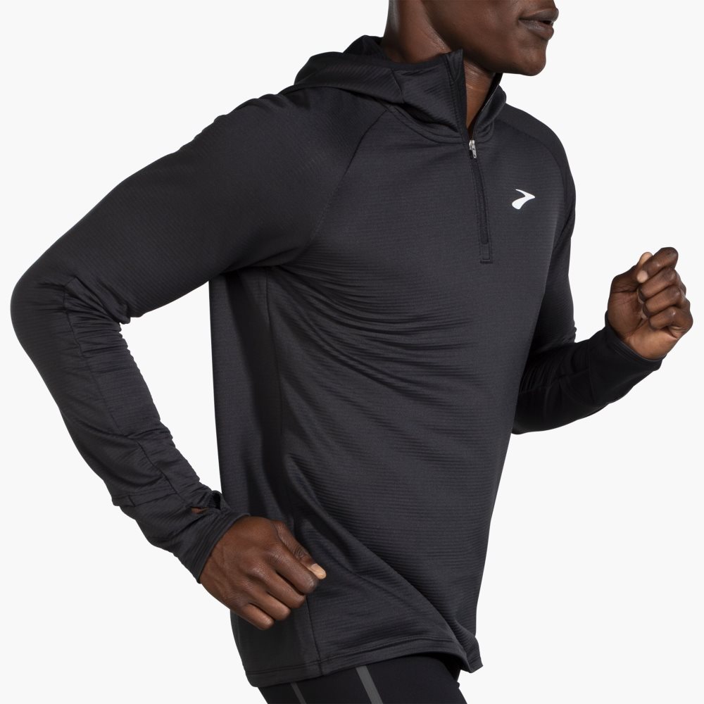 Brooks Notch Thermal Hoodie 2.0 Black | 81SRFBHGD