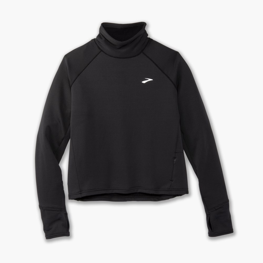 Brooks Notch Thermal Long Sleeve 2.0 Black | 43TXFQHUK