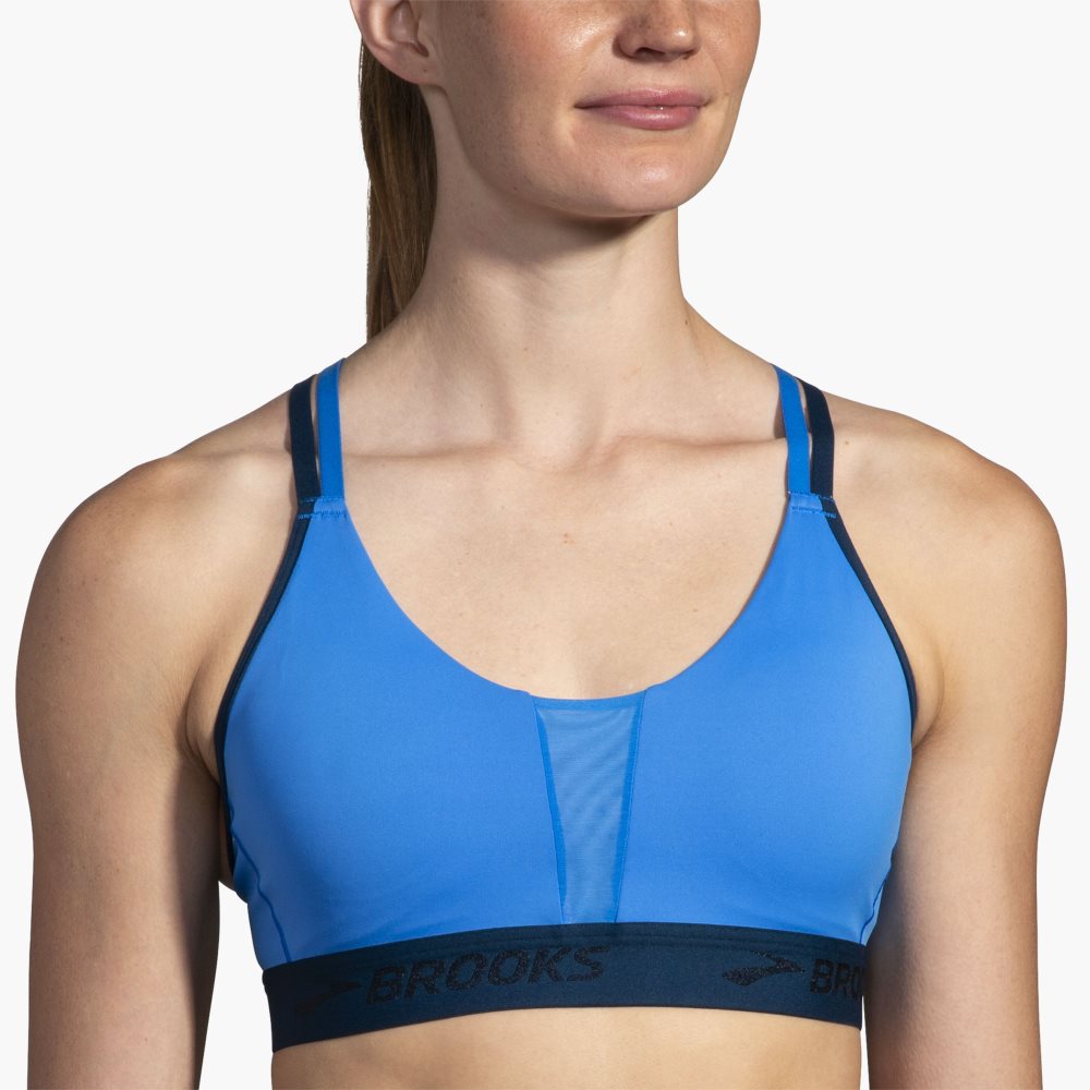 Brooks Plunge 2.0 Sports Bra AZURE Blue | 43HGSDRVP