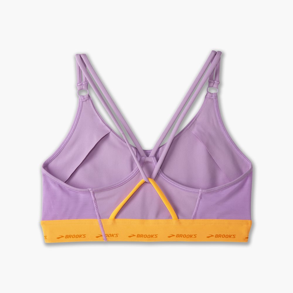 Brooks Plunge 3.0 Sports Bra Light Purple / Orange | 12EMJZSKF