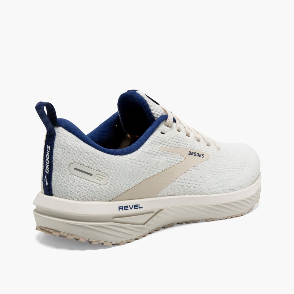 Brooks Revel 6 White / Blue | 73KSORQUE