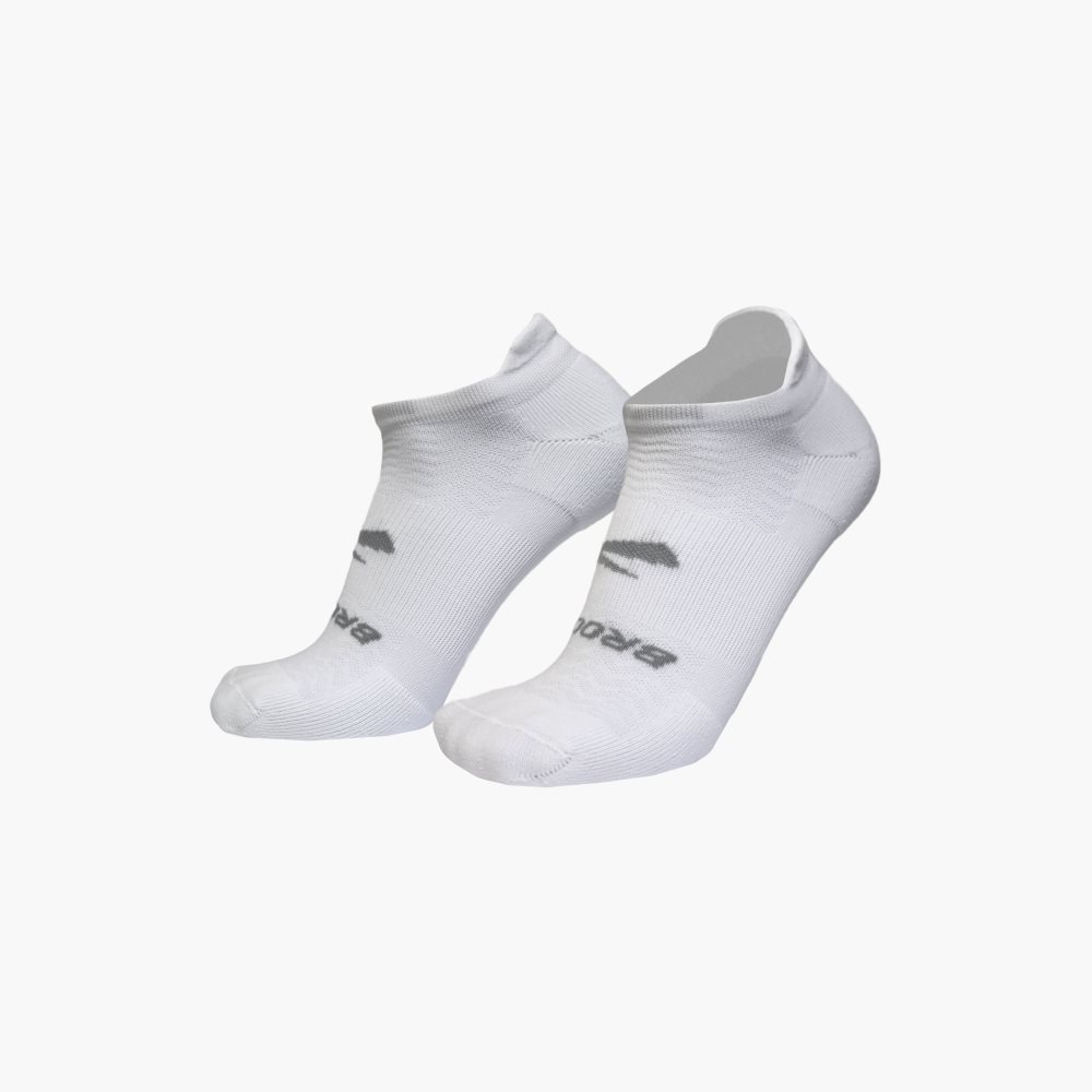 Brooks Run-In No Show 3-Pack White | 69MCGSDBX