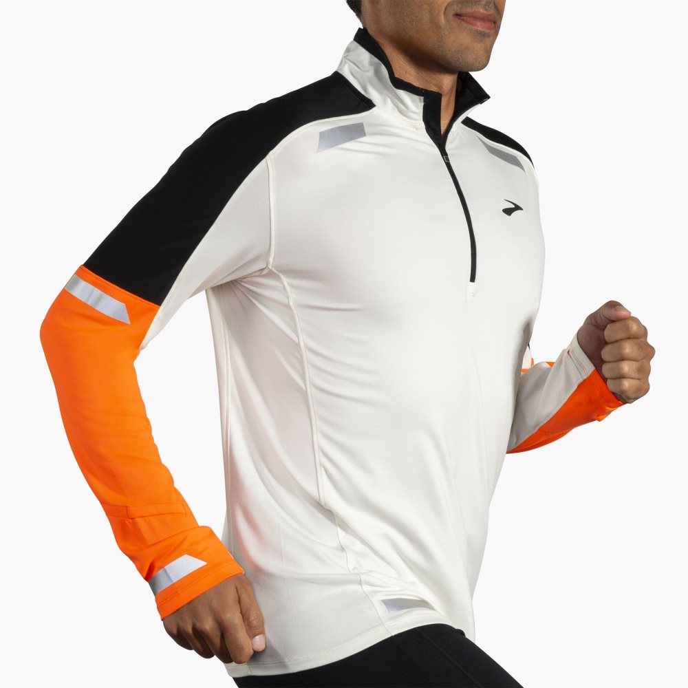 Brooks Run Visible 1/2 Zip 2.0 Black | 54SRZFHKJ