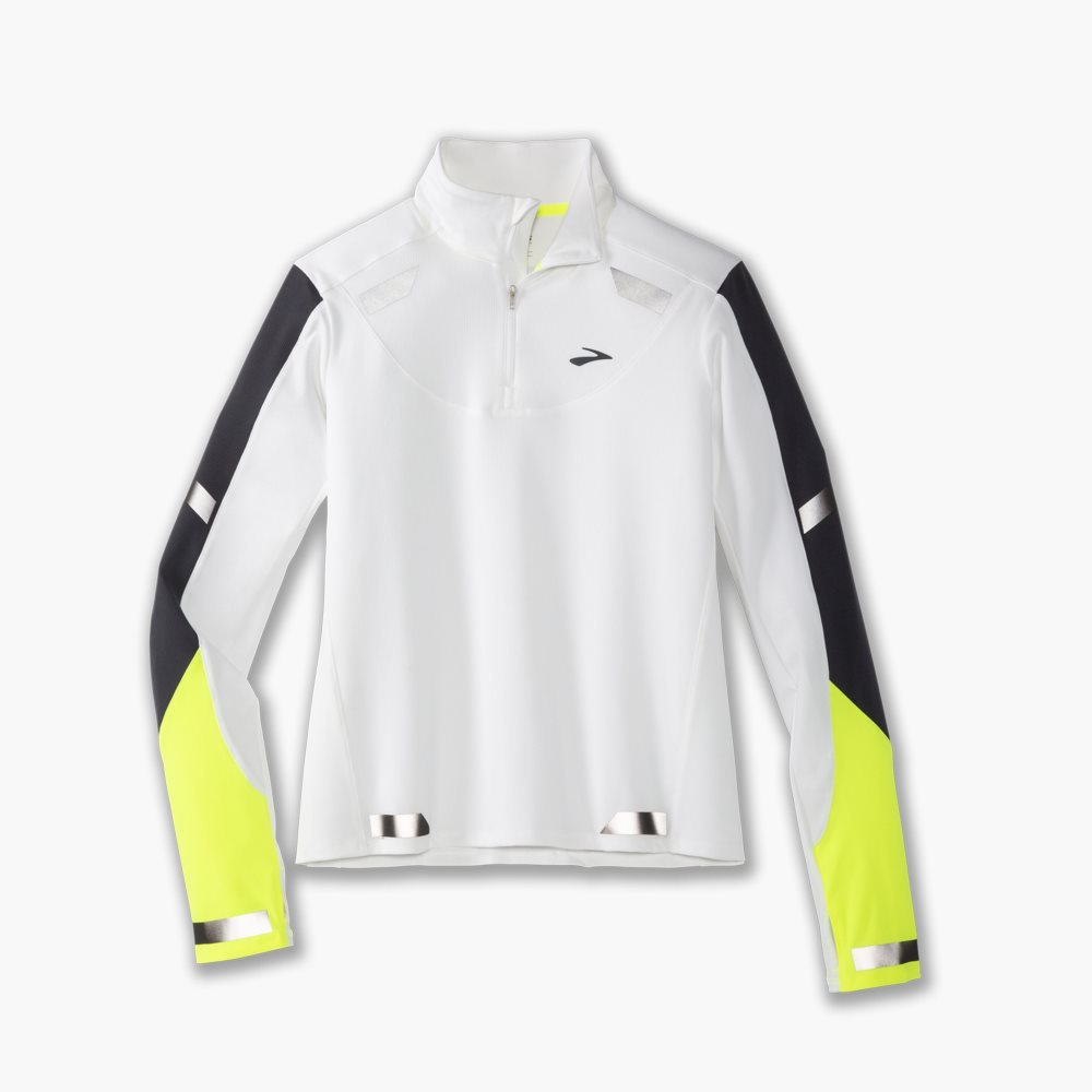 Brooks Run Visible 1/2 Zip White | 59XKEFHLN