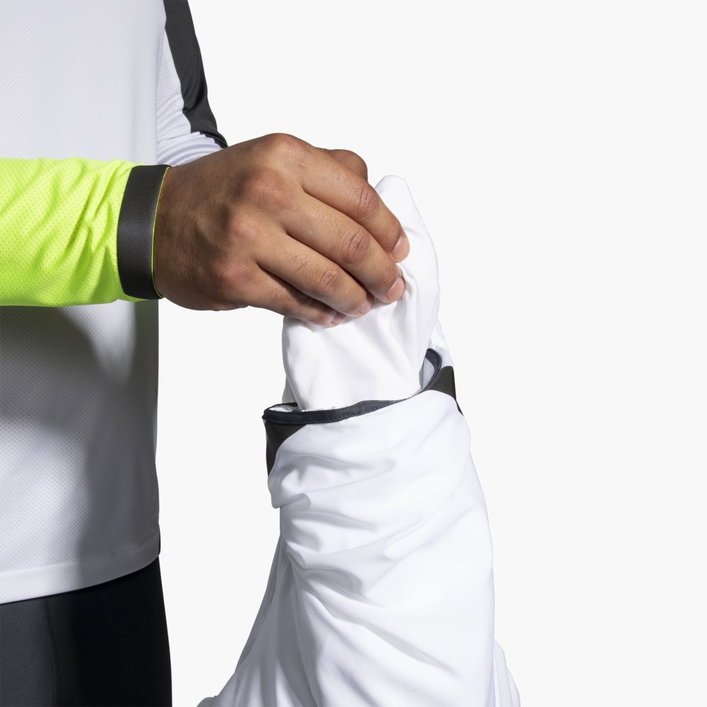 Brooks Run Visible Convertible Jacket White | 45HEABYGT