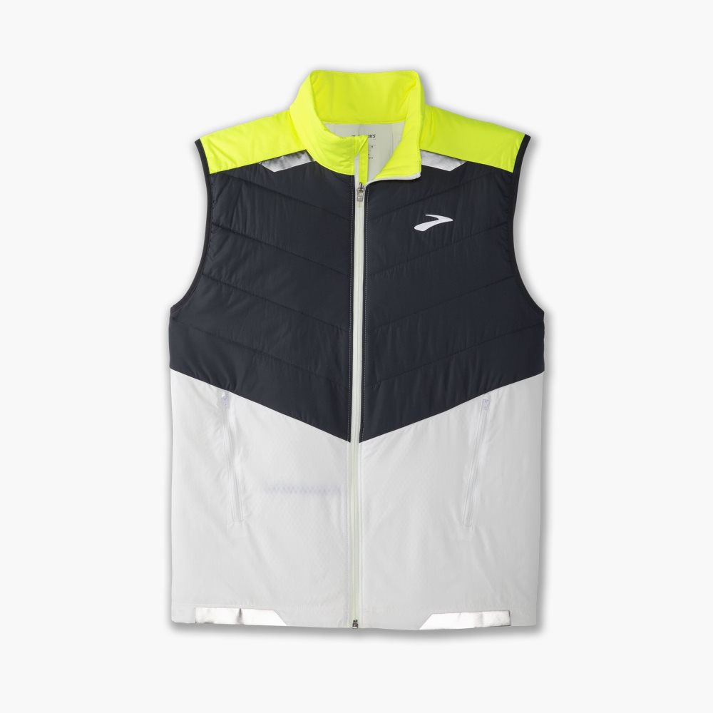 Brooks Run Visible Insulated Vest White | 17XEAJOLS