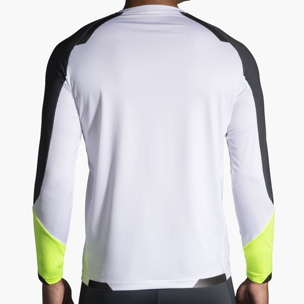 Brooks Run Visible Long Sleeve White | 49FDWHXIN