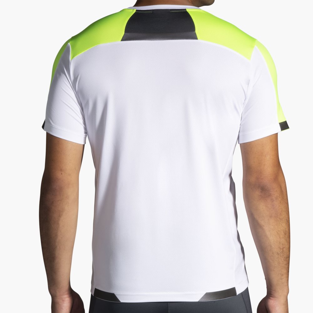 Brooks Run Visible Short Sleeve White | 37NYHDIRT