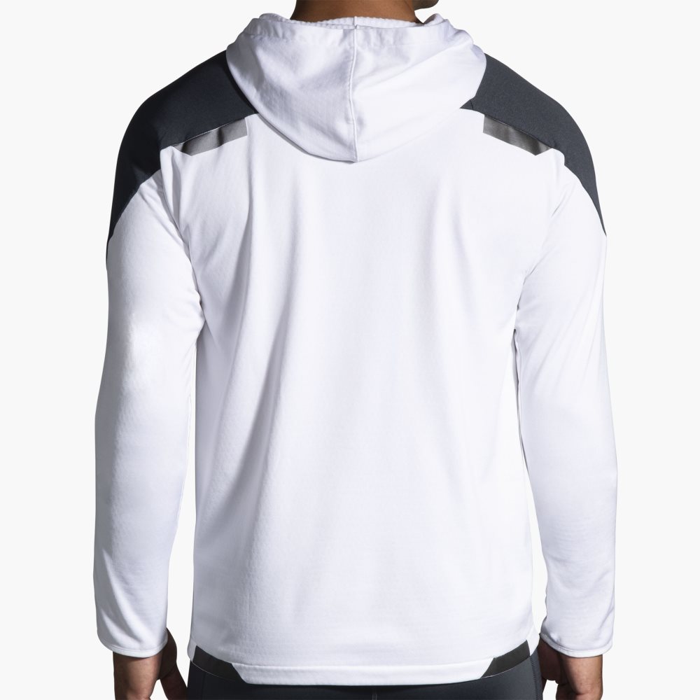 Brooks Run Visible Thermal Hoodie White | 31LSUWQVJ