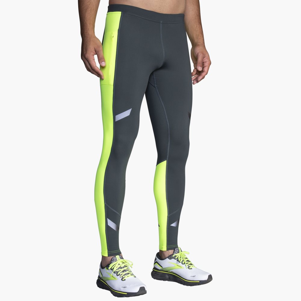 Brooks Run Visible Thermal Tight Asphalt/Nightlife | 76JBCMHGX