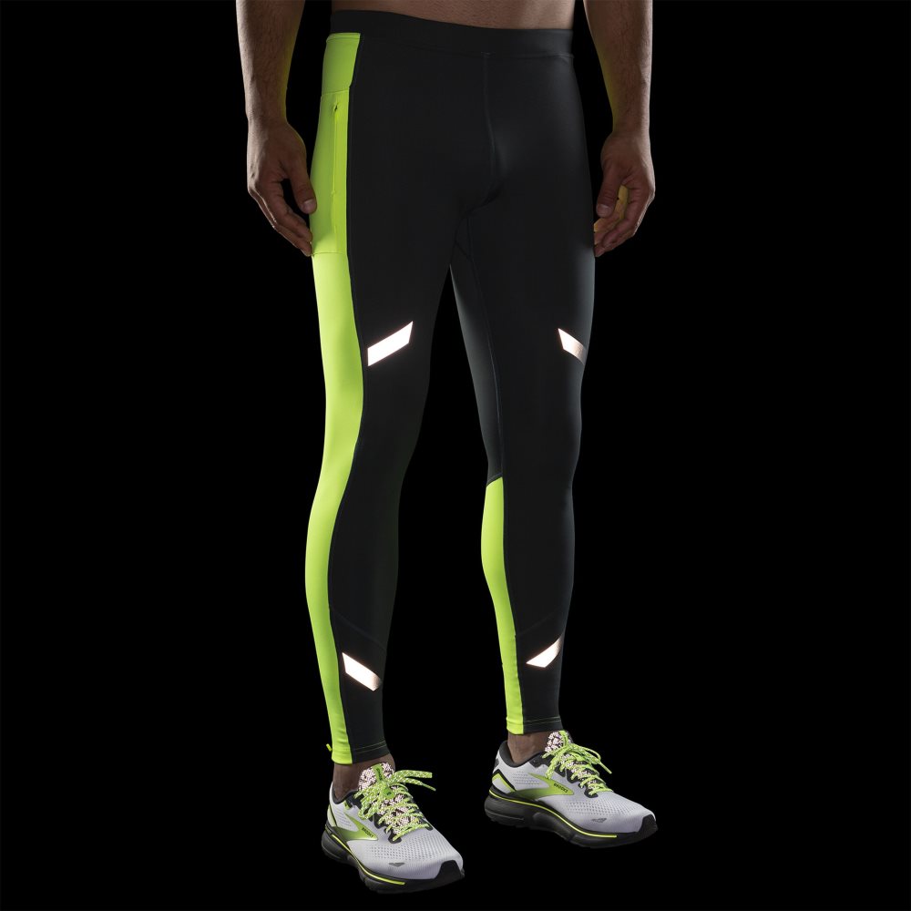 Brooks Run Visible Thermal Tight Asphalt/Nightlife | 76JBCMHGX