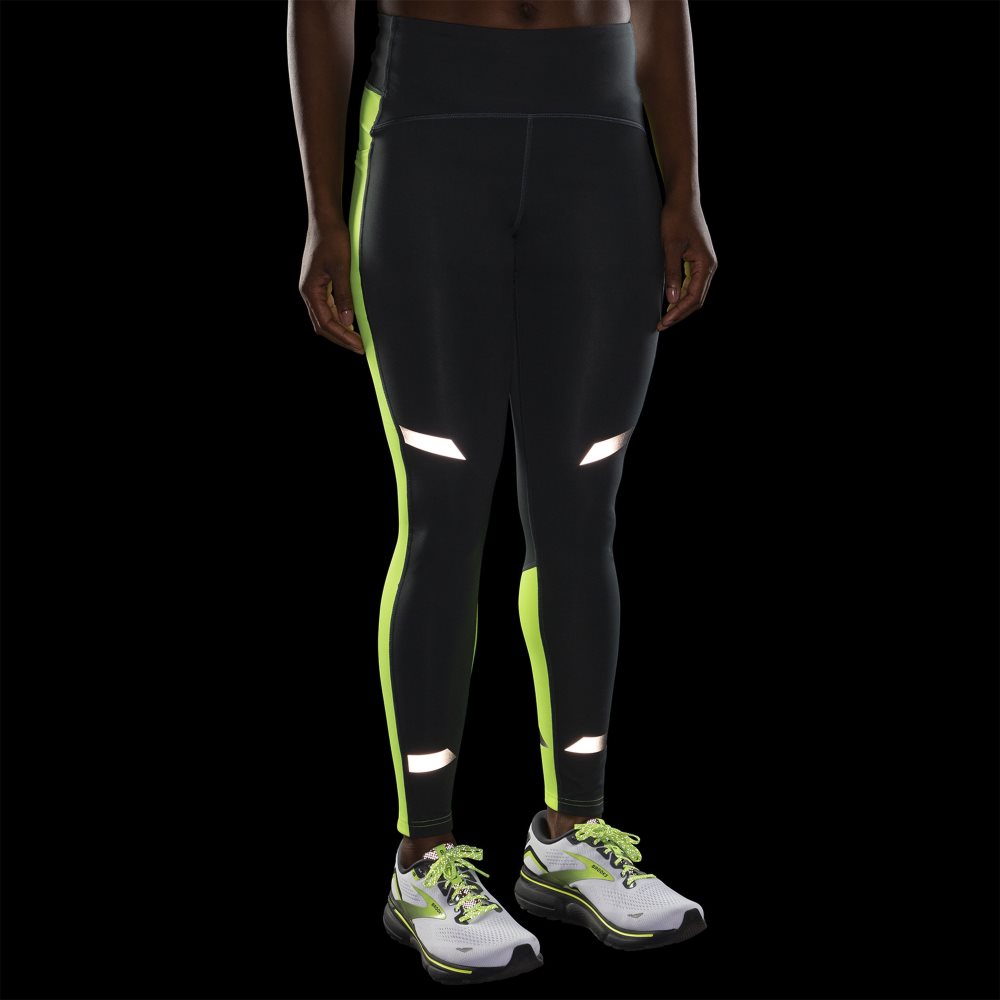 Brooks Run Visible Thermal Tight Asphalt/Nightlife | 78ZMGHQVR