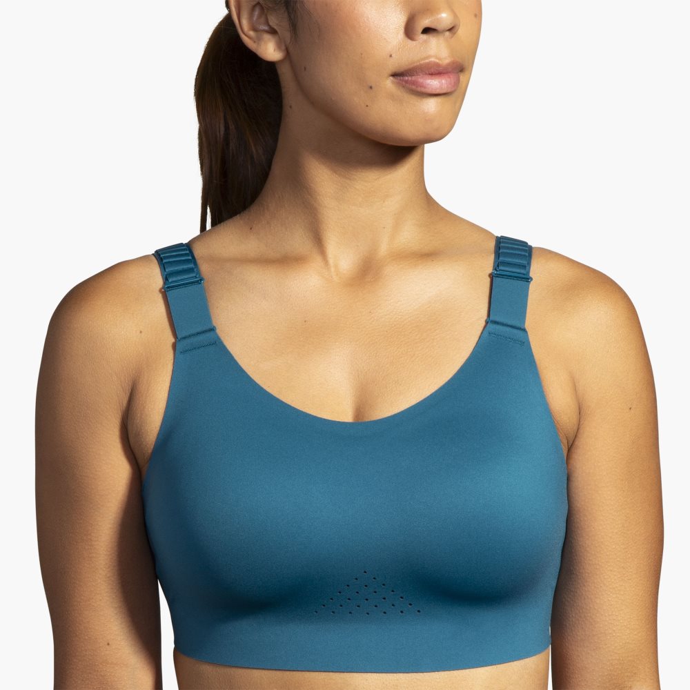 Brooks Scoopback 2.0 Sports Bra Blue / Light Turquoise | 96IPTKZSR