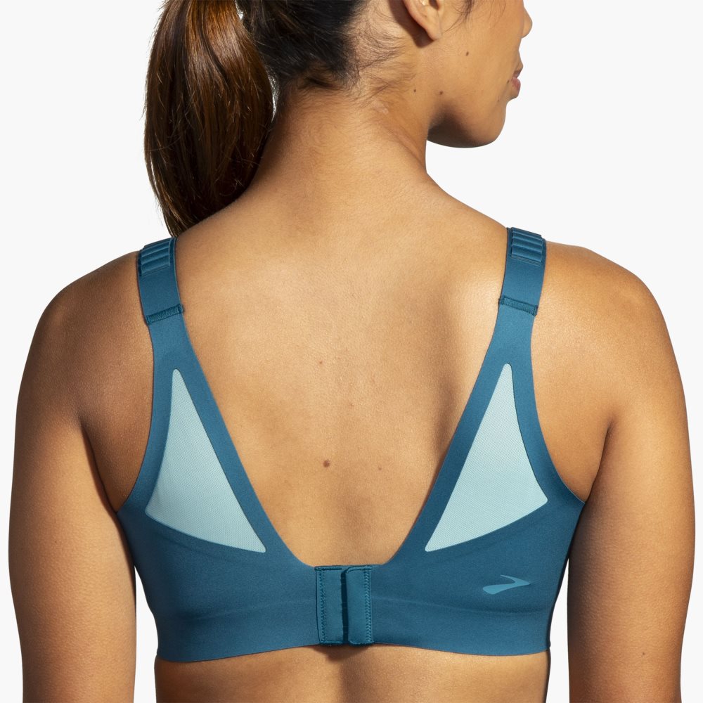 Brooks Scoopback 2.0 Sports Bra Blue / Light Turquoise | 96IPTKZSR