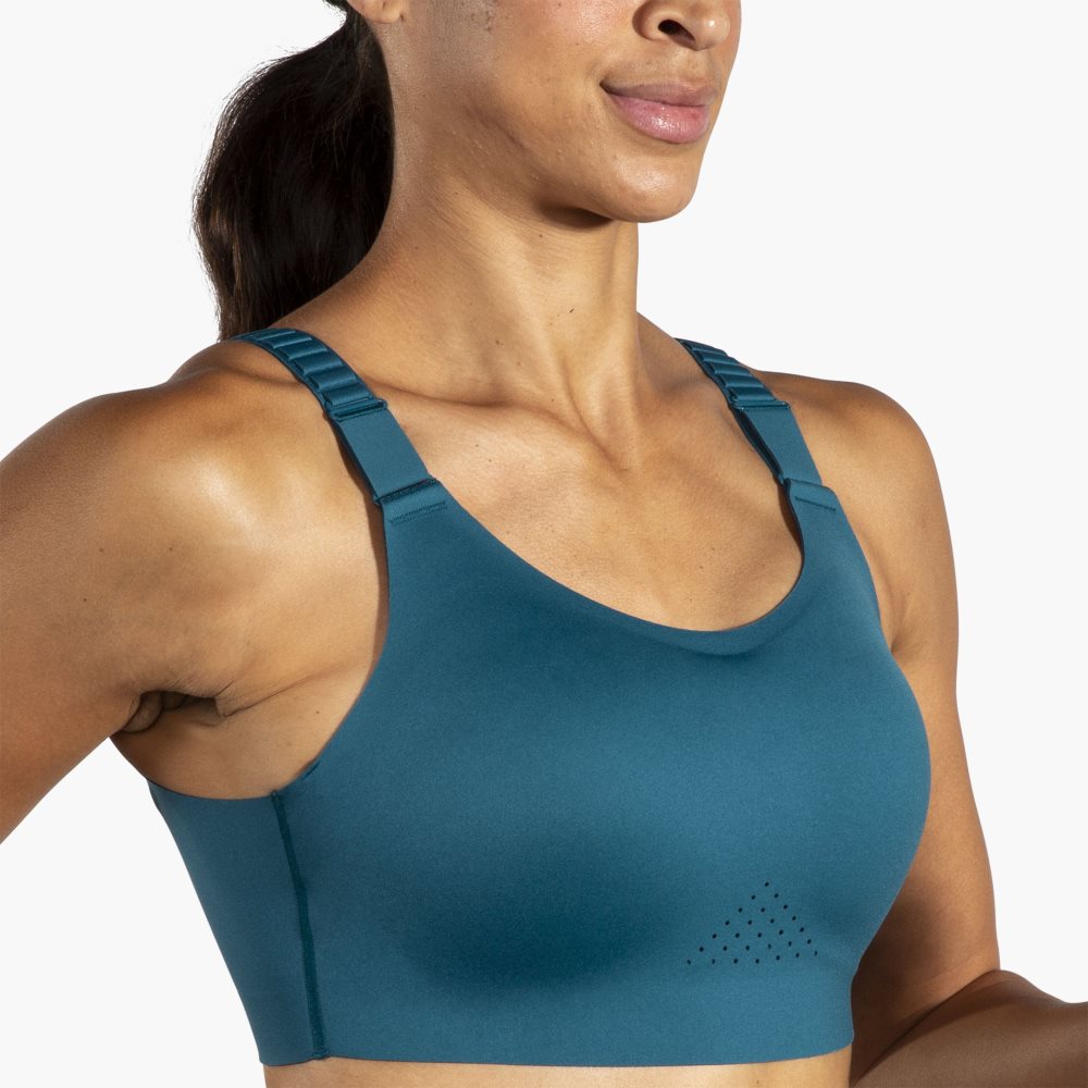 Brooks Scoopback 2.0 Sports Bra Blue / Light Turquoise | 96IPTKZSR