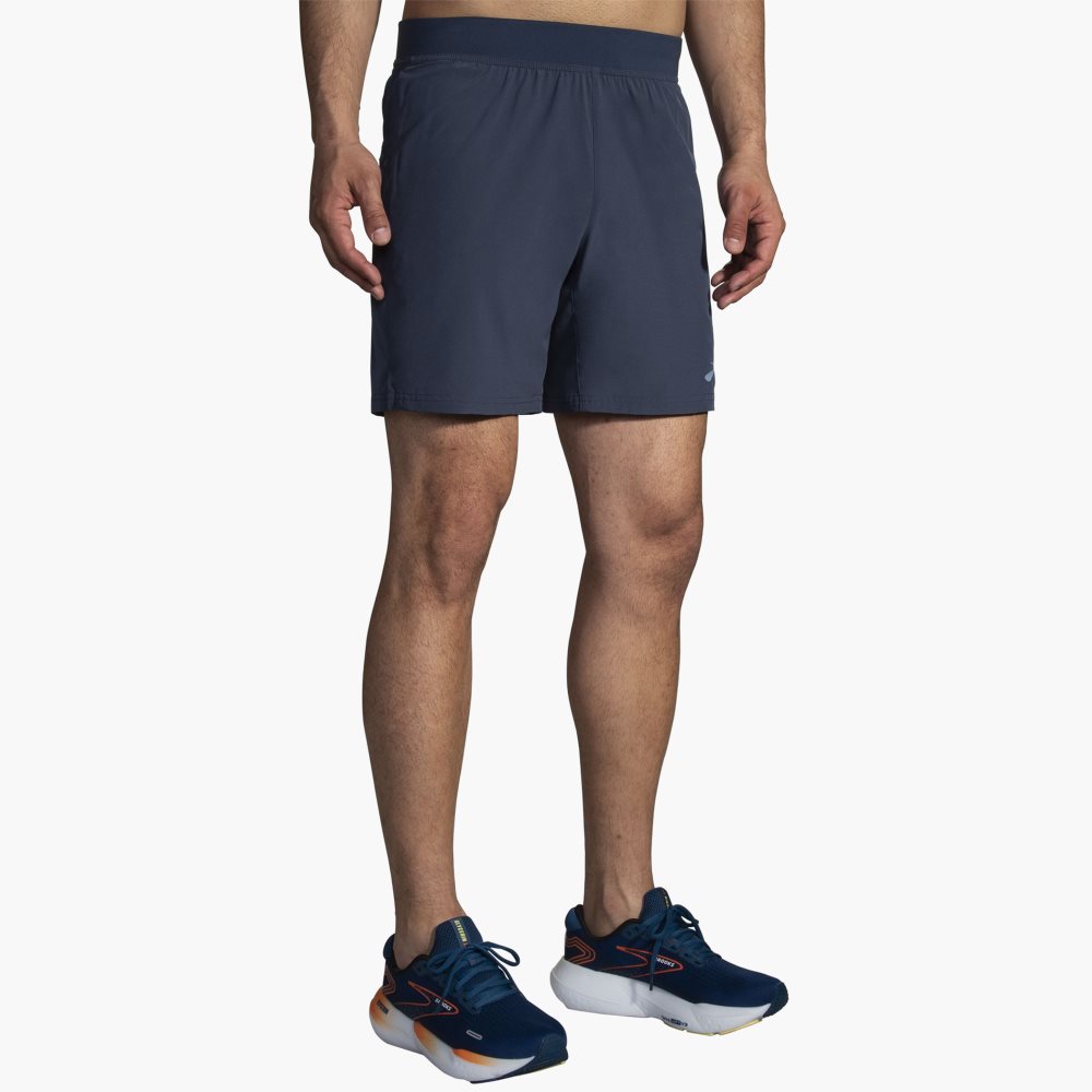 Brooks Sherpa 7 2-in-1 Short Blue | 51DCXBRVA