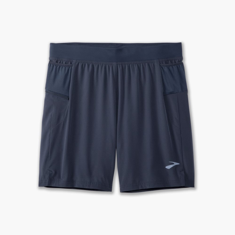 Brooks Sherpa 7 2-in-1 Short Blue | 51DCXBRVA