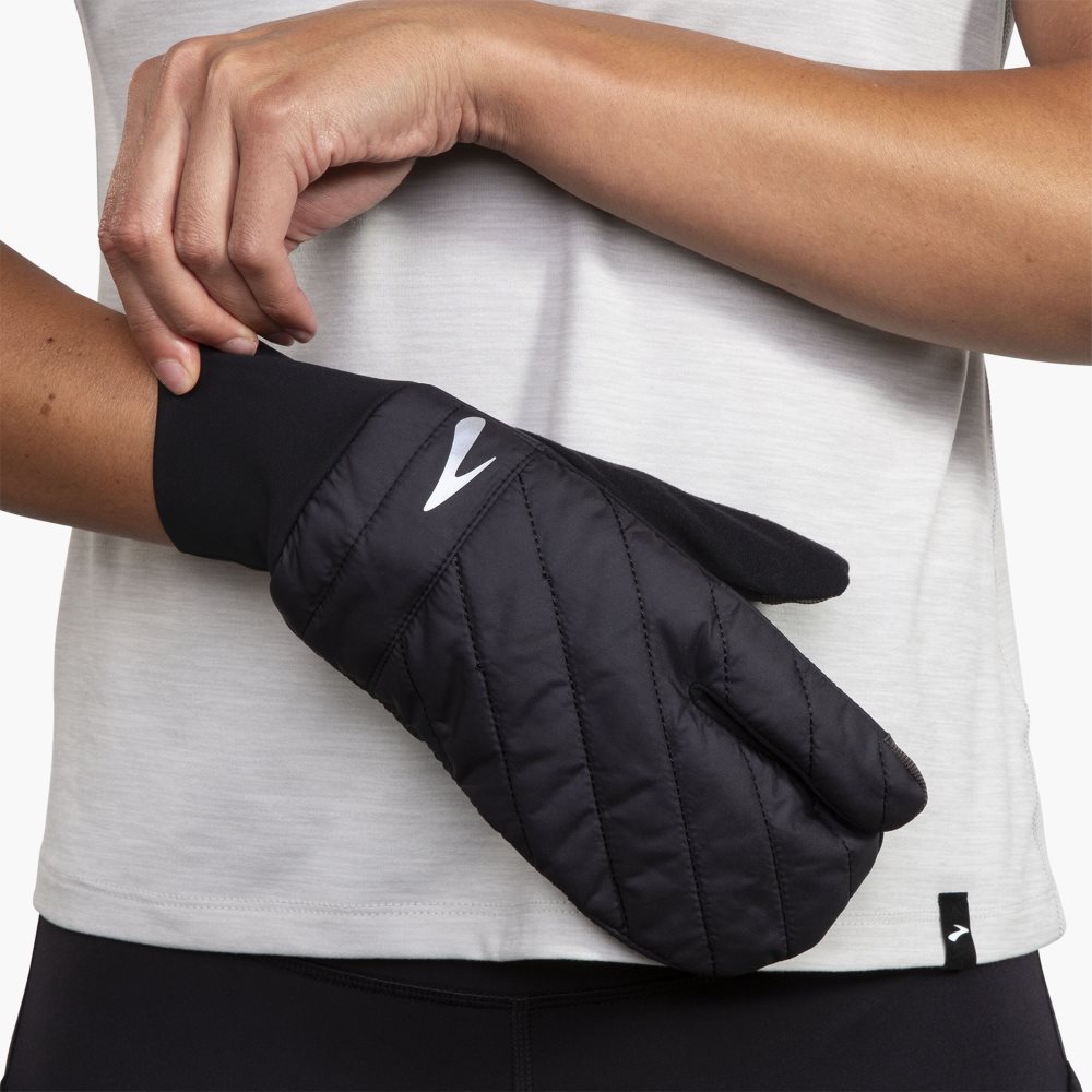 Brooks Shield Lobster Glove 2.0 Black | 03VMZXTBJ