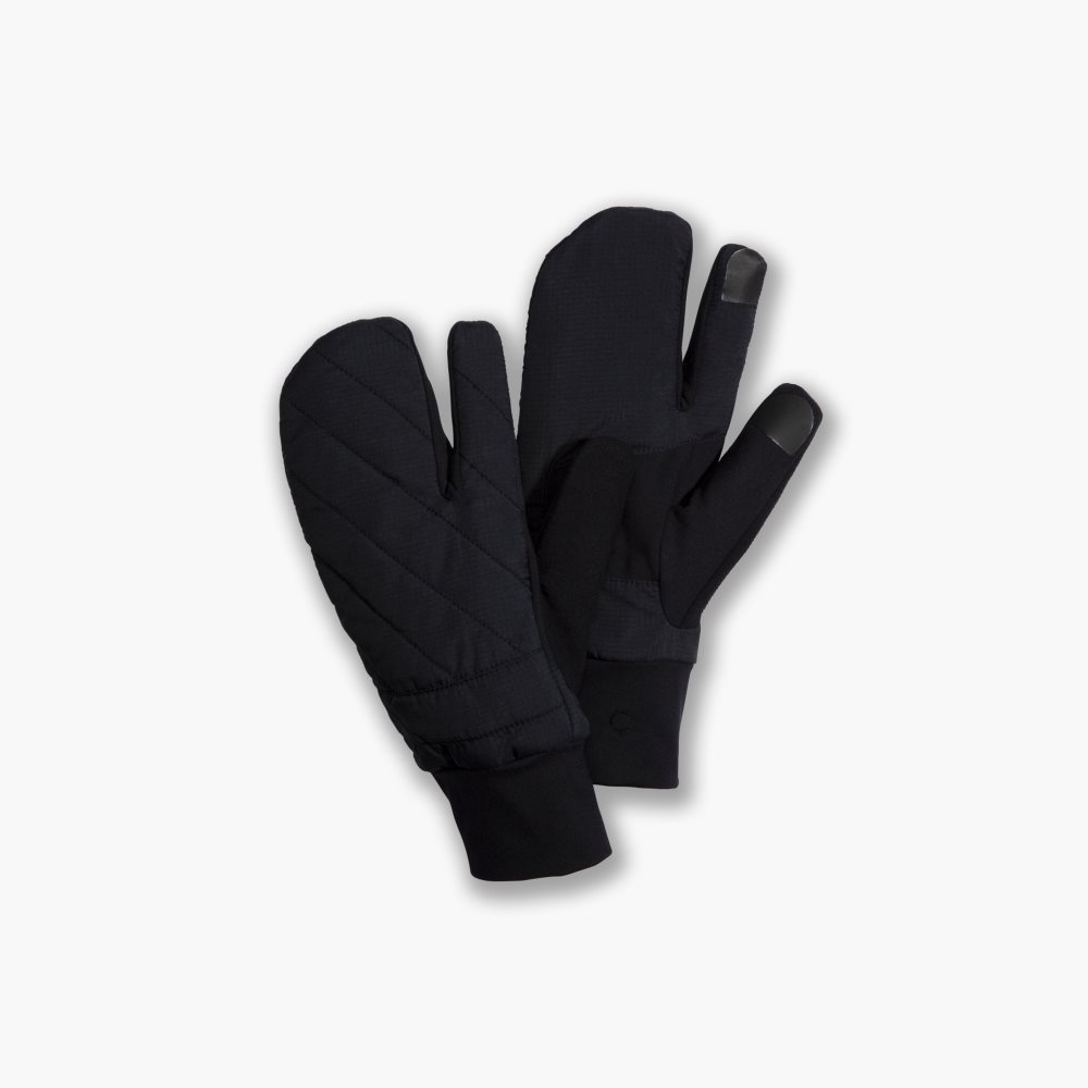 Brooks Shield Lobster Glove Black | 21QXTFBPO