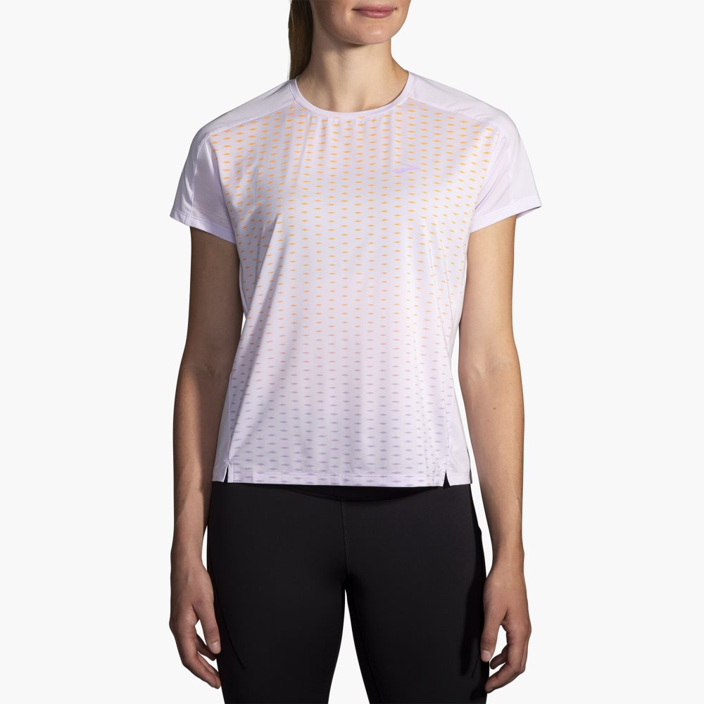 Brooks Sprint Free Short Sleeve 2.0 Light Purple | 94SOWLIQC