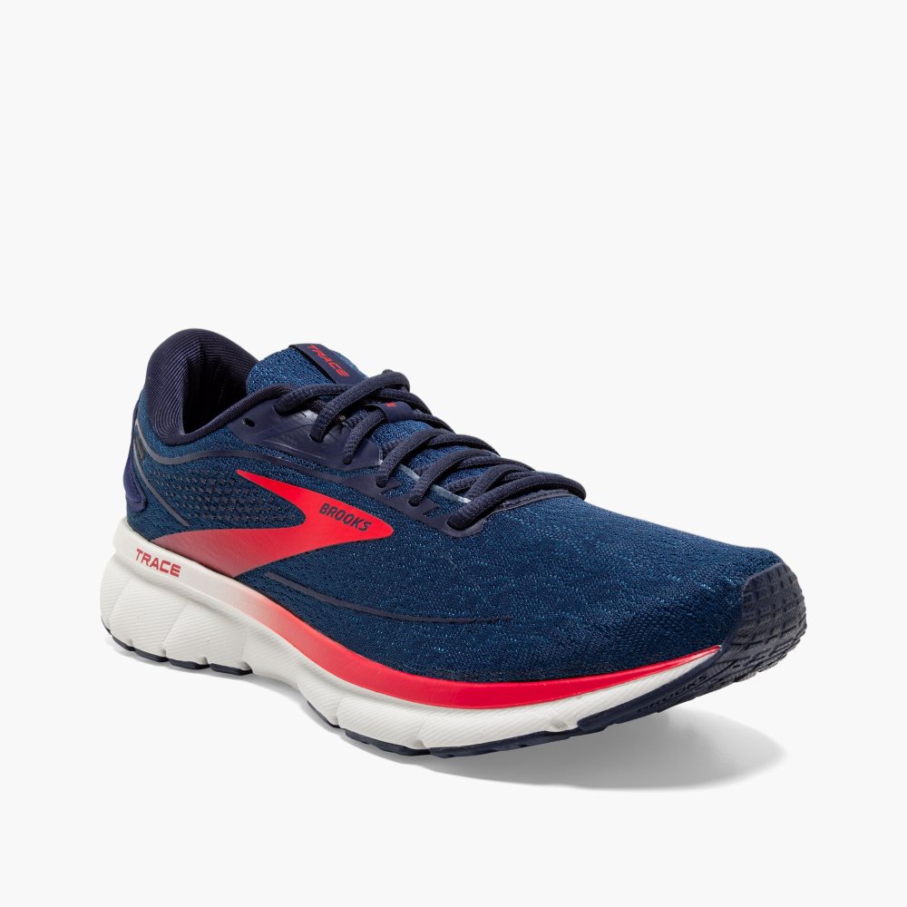 Brooks Trace 2 Navy / Grey / Red | 91VZXCGHT